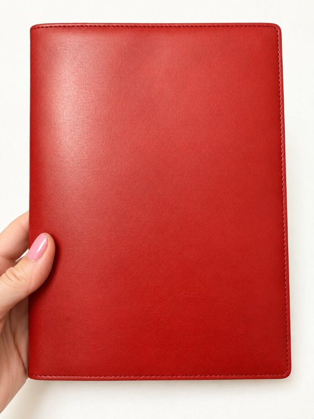 Vintage Levenger Stanley Desk Journal Red Leather Cover + Original Journal